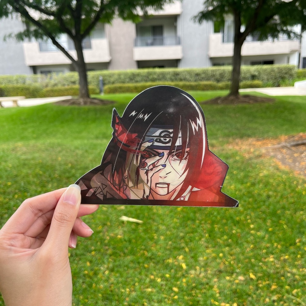 Naruto Itachi Uchiha Anime Car Decal 3D Sticker